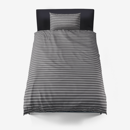 Charcoal Stripe Duvet Cover