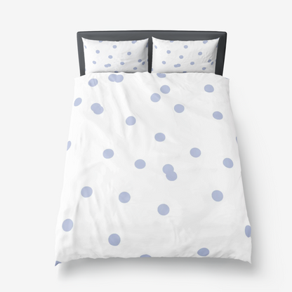 Blue Polka Dot Duvet Cover