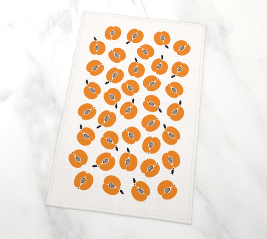 Peaches Tea Towel