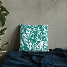 Load image into Gallery viewer, Green Wavy Pillow Cushion
