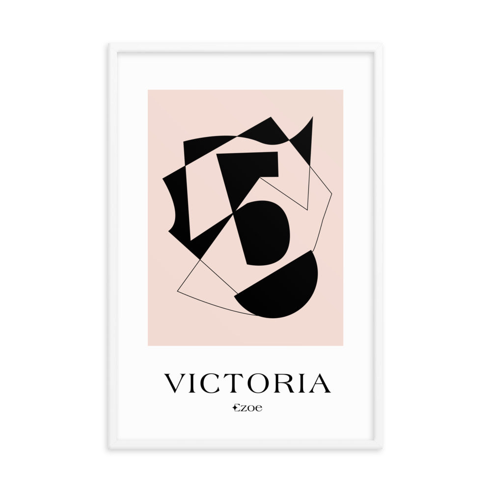 Framed Victoria Geometric Art Print