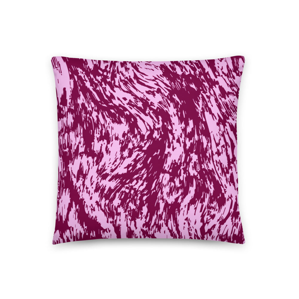 Pink Waves Pillow Cushion