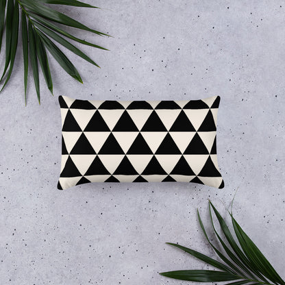 Geometric Triangle Cushion