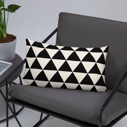 Geometric Triangle Cushion