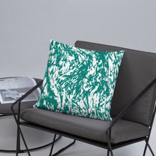 Load image into Gallery viewer, Green Wavy Pillow Cushion
