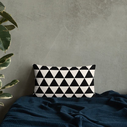 Geometric Triangle Cushion