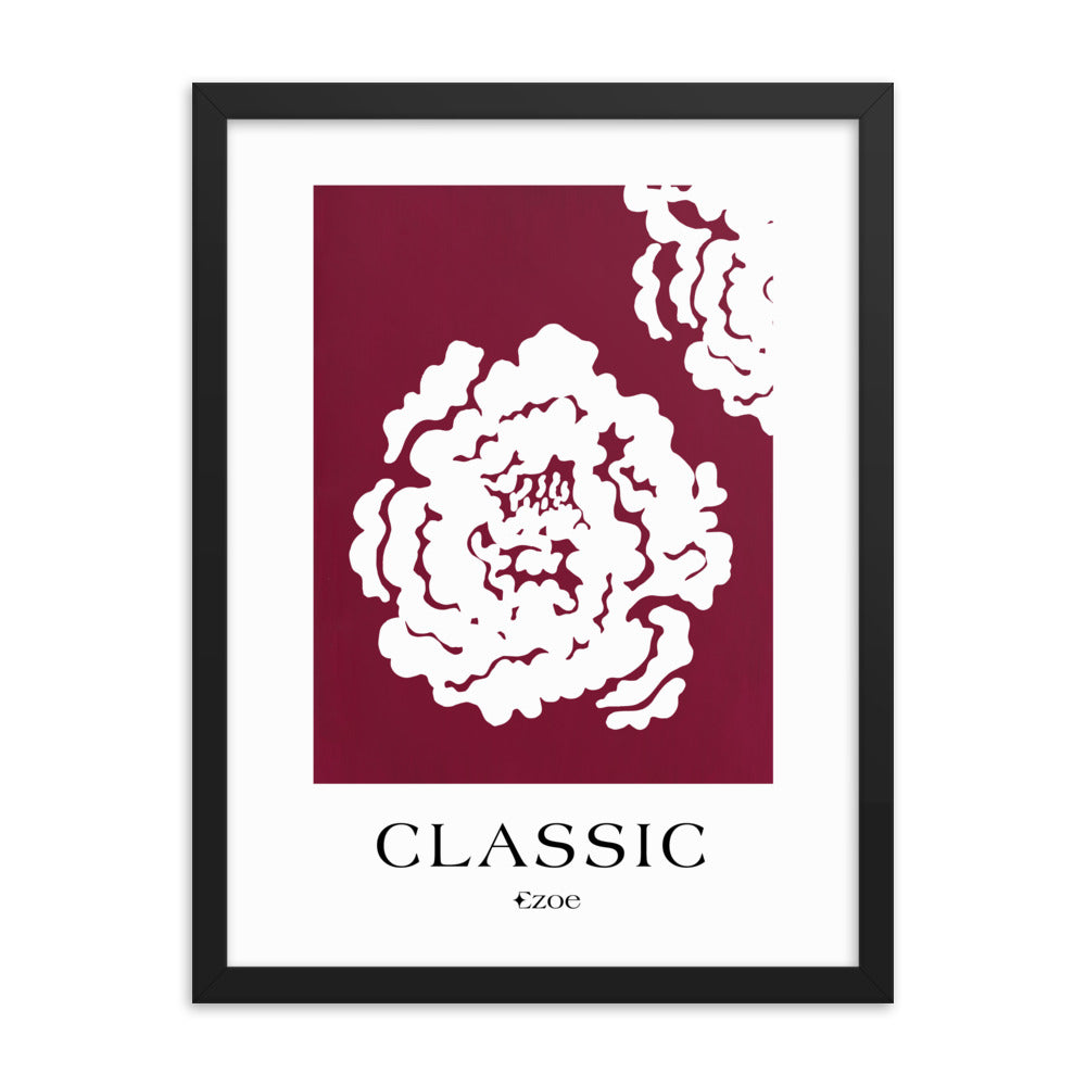 Framed Classic Rose Art Print