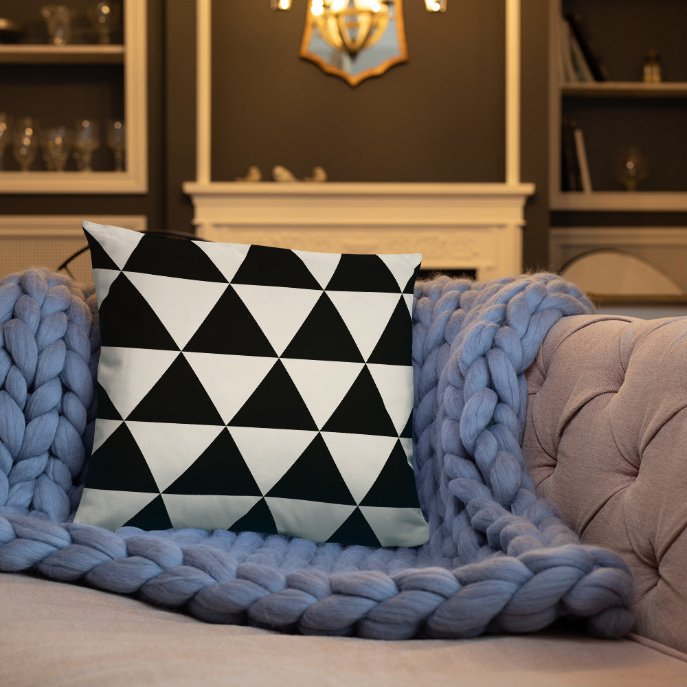 Geometric Triangle Cushion