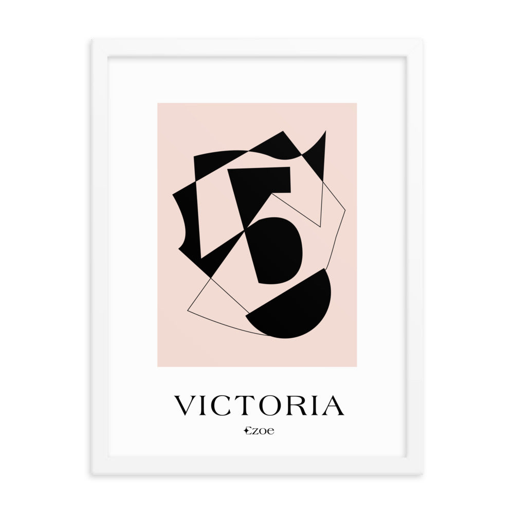 Framed Victoria Geometric Art Print