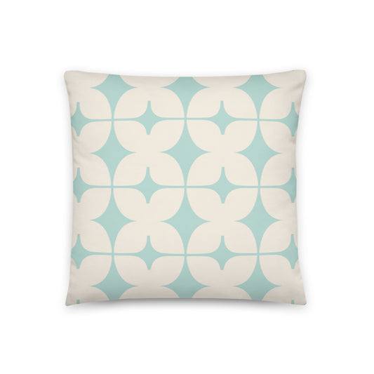 Mint Monogram Pillow