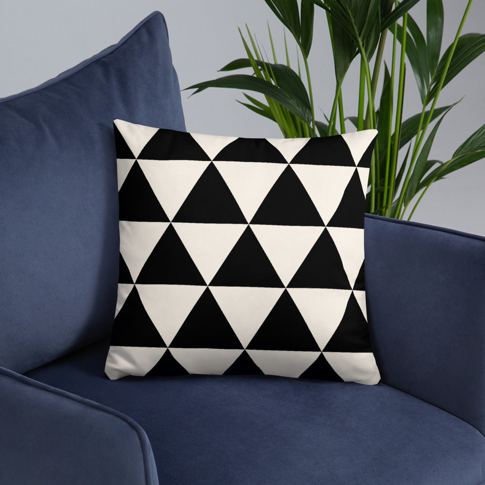 Geometric Triangle Cushion