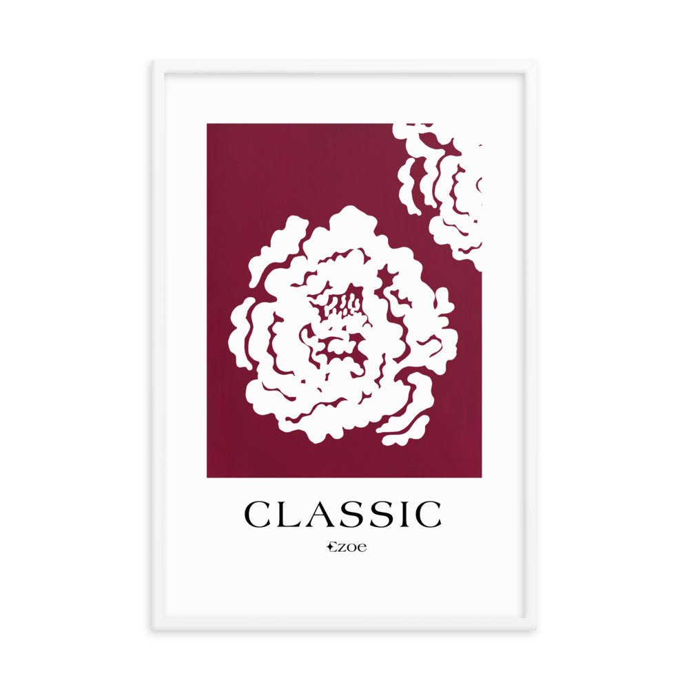 Framed Classic Rose Art Print