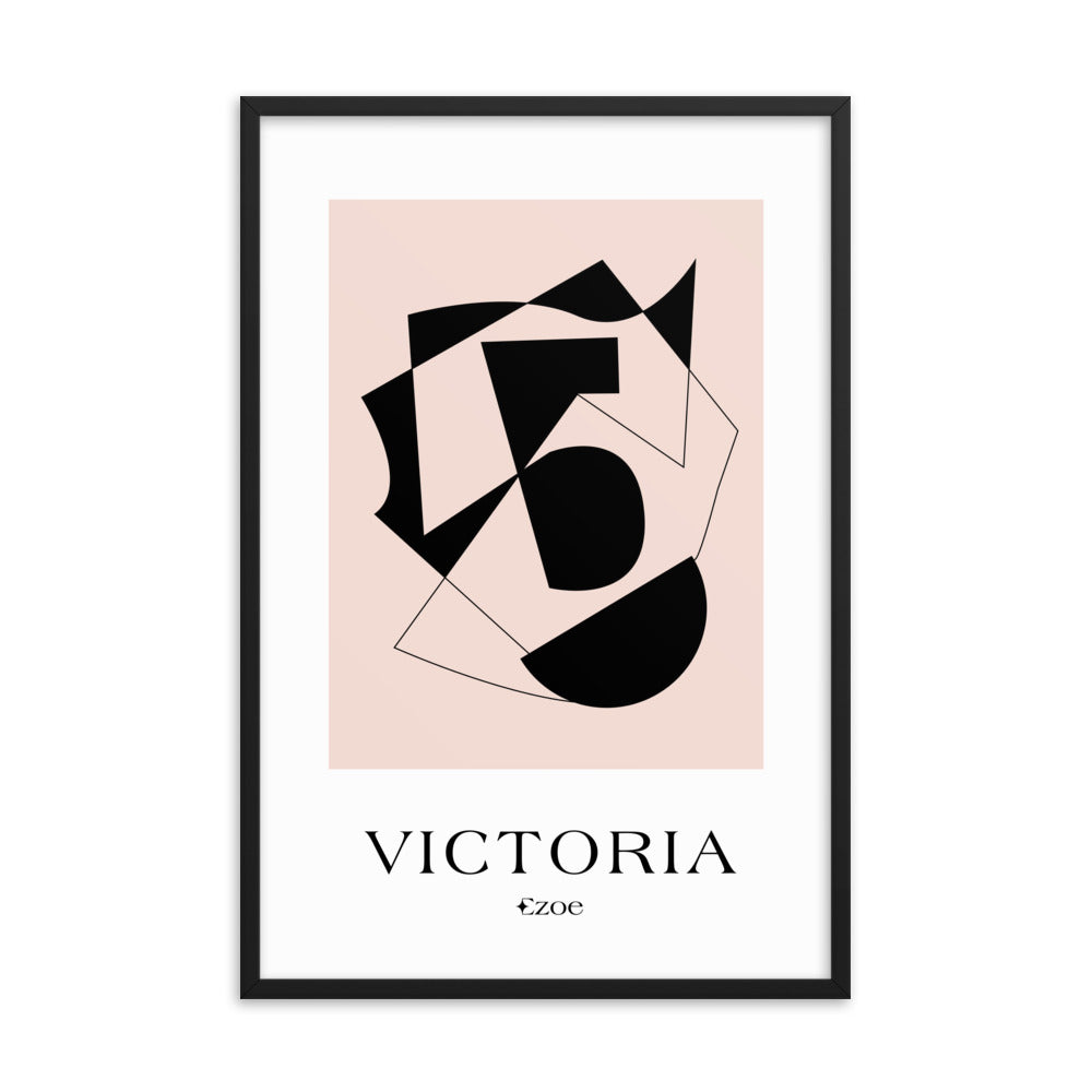 Framed Victoria Geometric Art Print