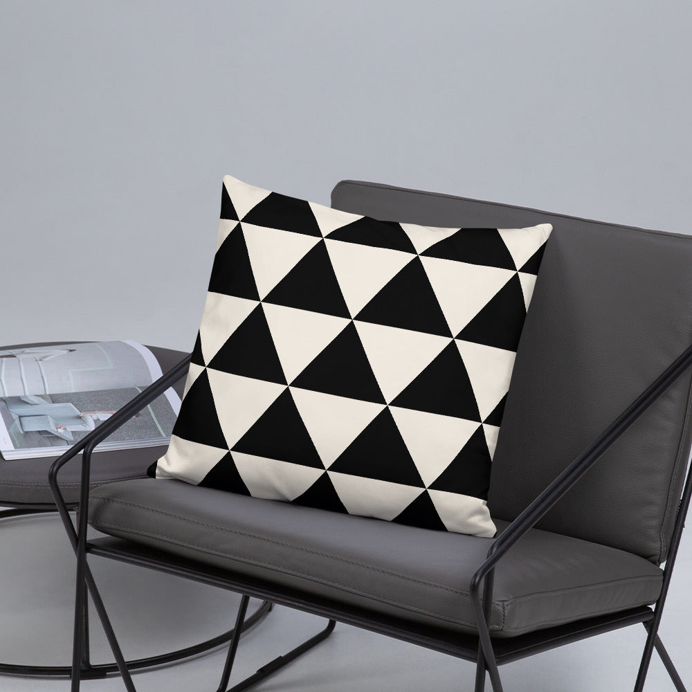 Geometric Triangle Cushion