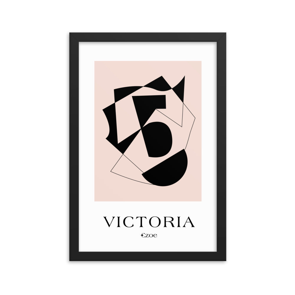 Framed Victoria Geometric Art Print