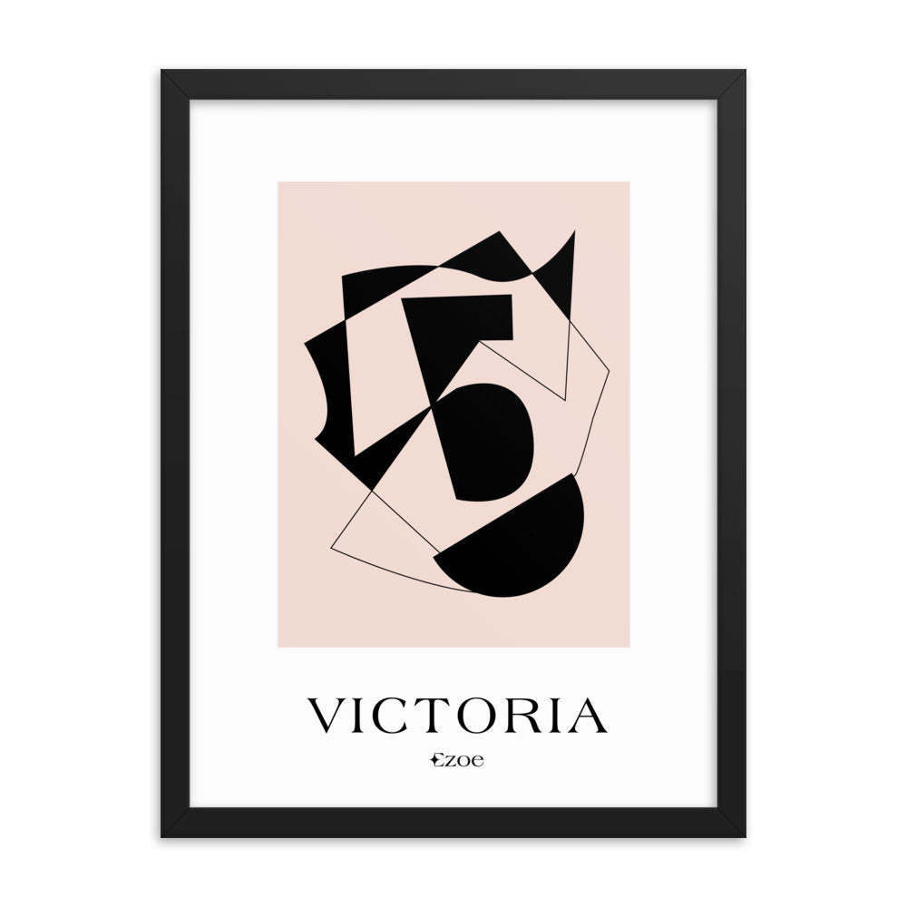 Framed Victoria Geometric Art Print