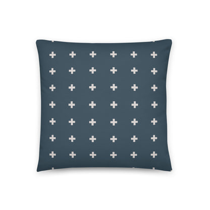 Vintage Style Cross Pillow