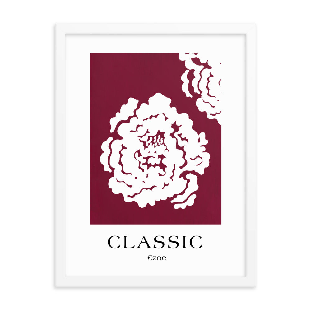 Framed Classic Rose Art Print