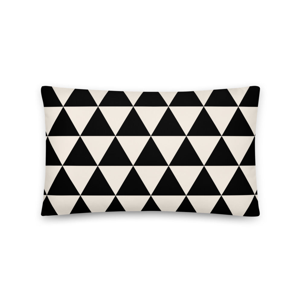 Geometric Triangle Cushion