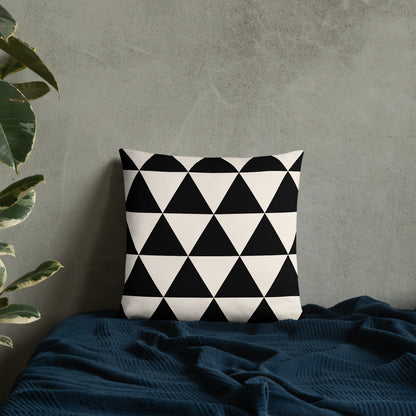 Geometric Triangle Cushion